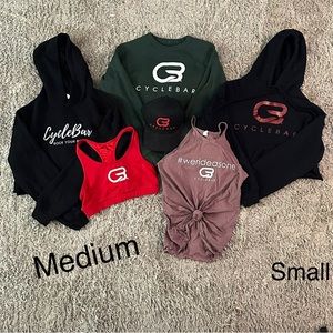 CycleBar Clothing Lot